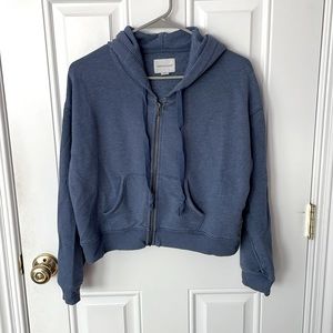 American Eagle cropped zip up hoodie